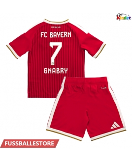 Günstige Bayern Munich Serge Gnabry #7 Heimtrikotsatz Kinder 2026-27 Kurzarm (+ Kurze Hosen)